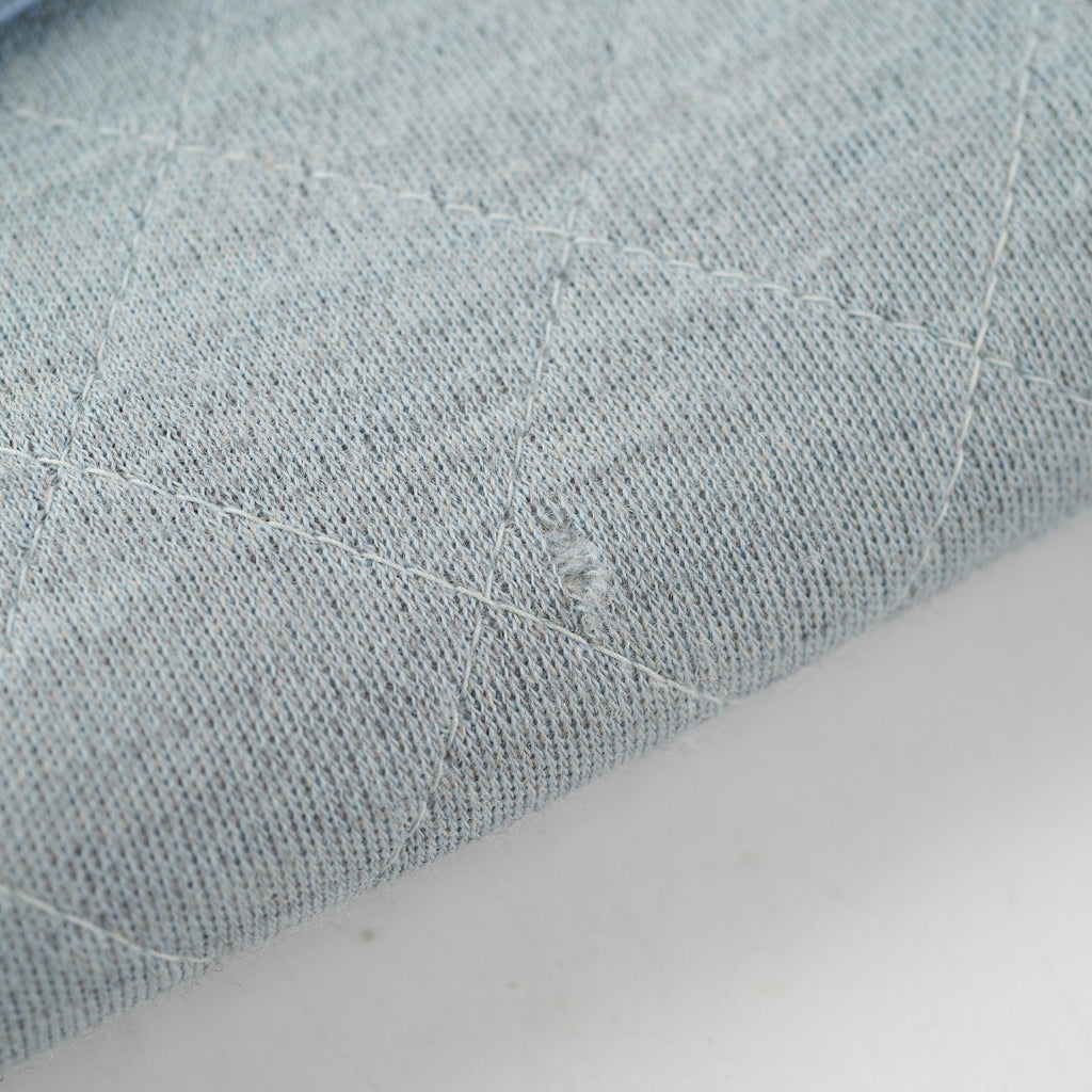 Chanel Timeless Quilted Jersey Shoulder Flap Blue