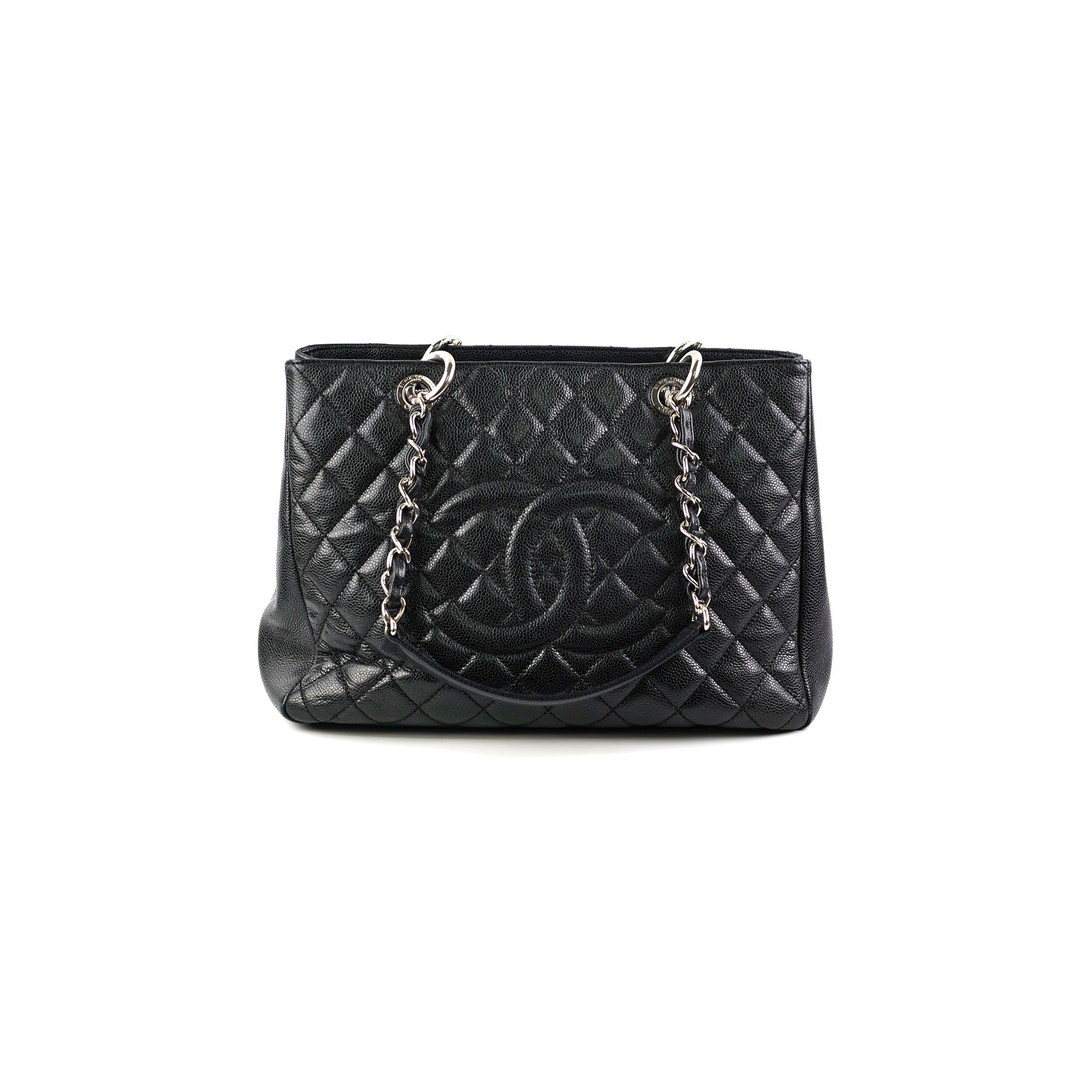 Chanel Grand Shopping Tote GST Caviar Black Shoulder Bag