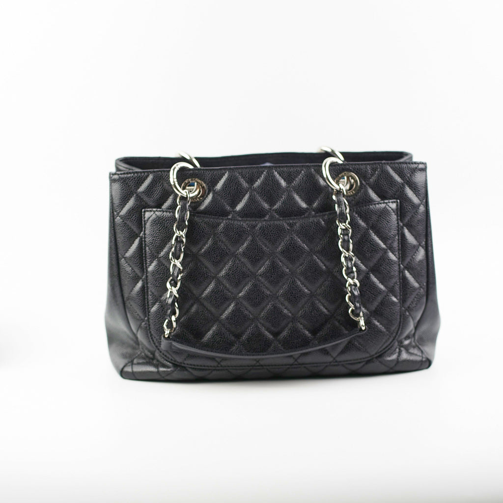 Chanel Grand Shopping Tote GST Caviar Black Shoulder Bag