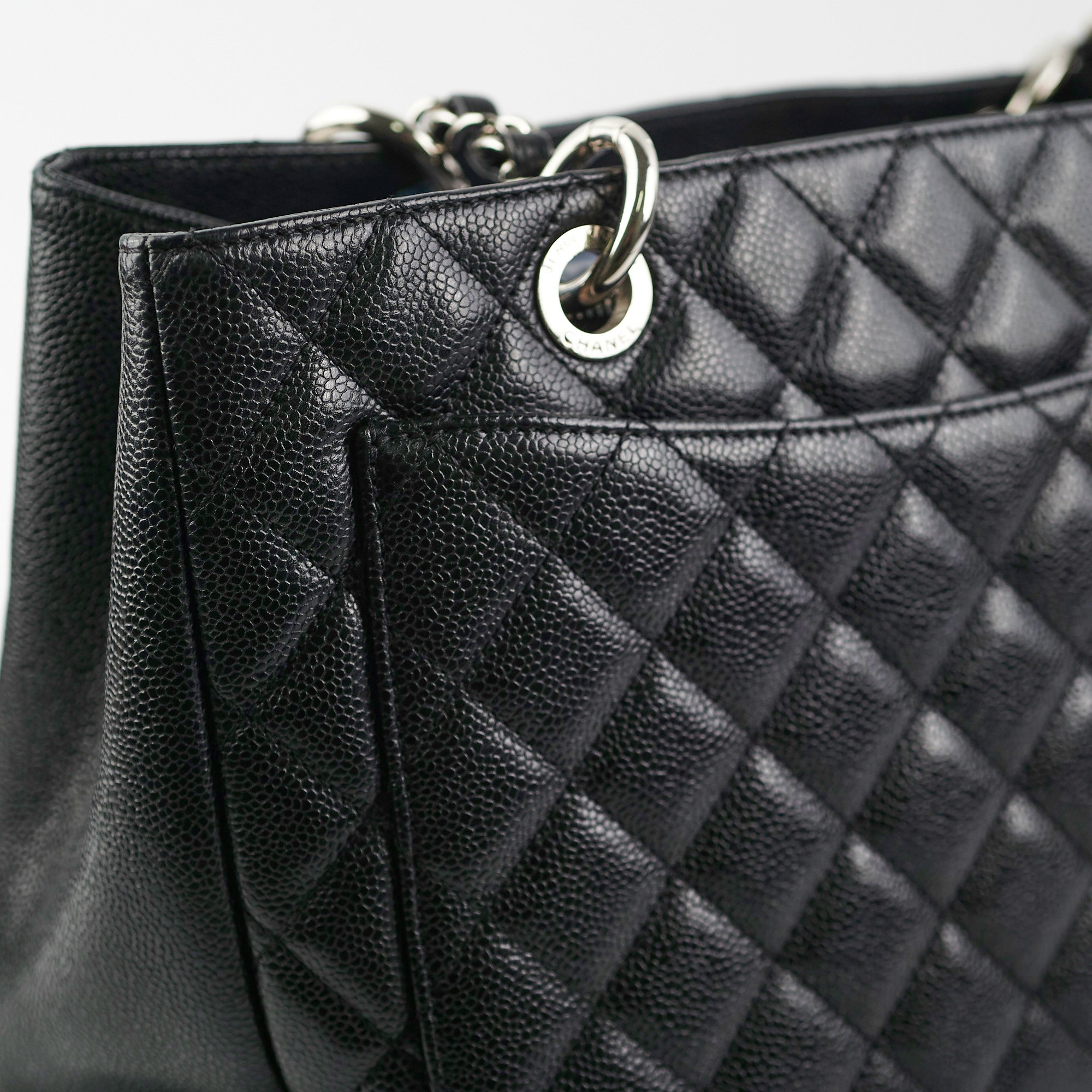 Chanel Grand Shopping Tote GST Caviar Black Shoulder Bag