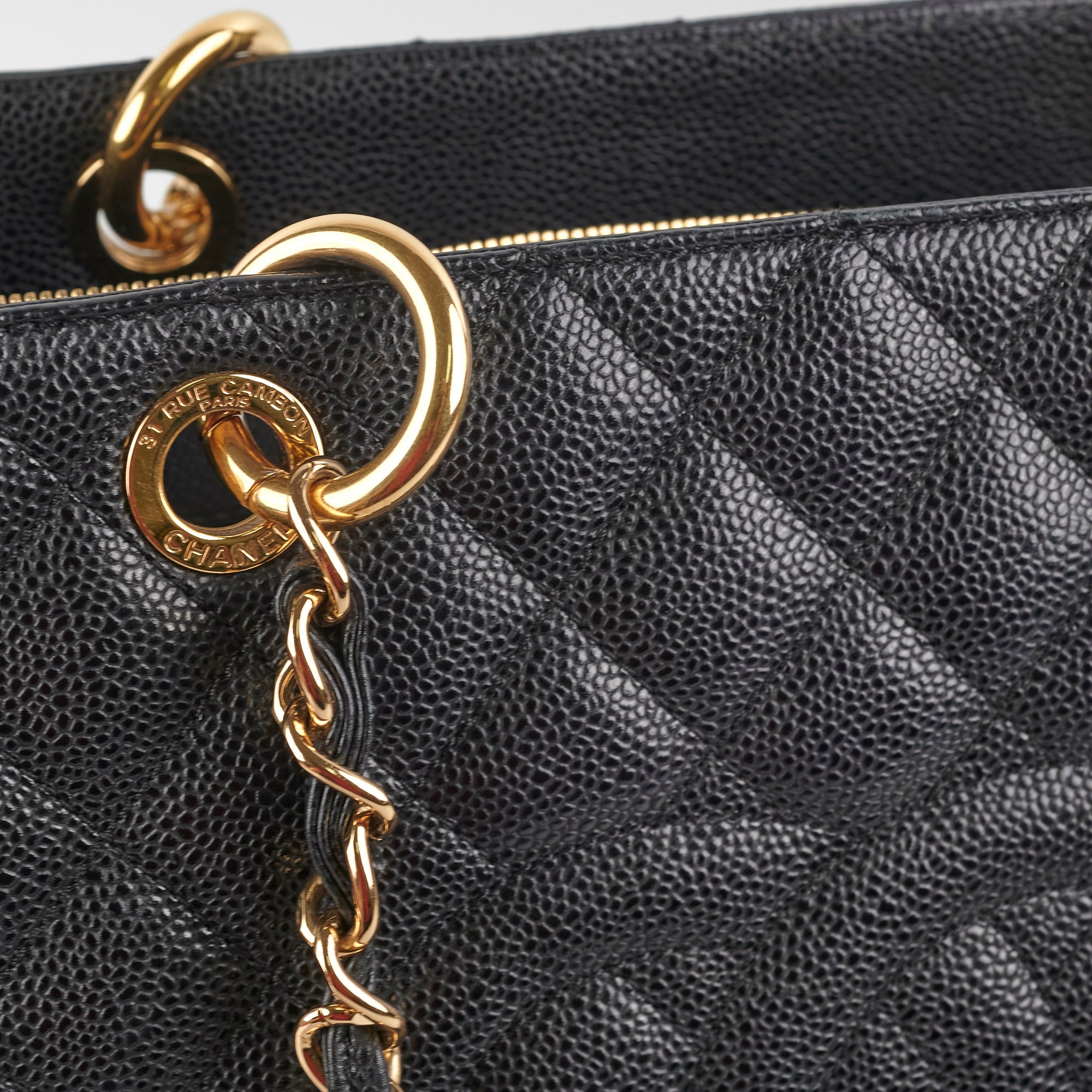 Chanel Caviar GST Grand Shopping Tote Black