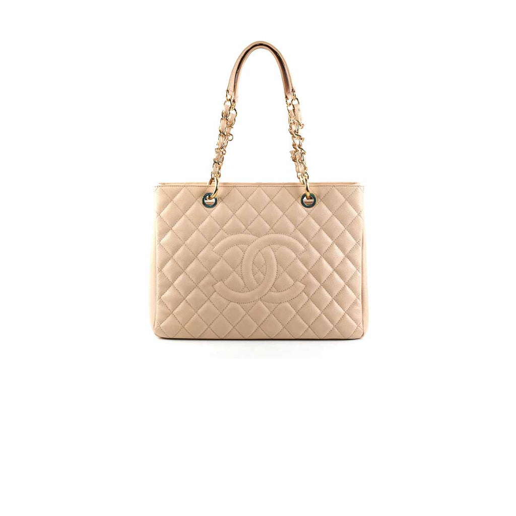 Chanel Caviar Grand Shopping Tote GST Beige