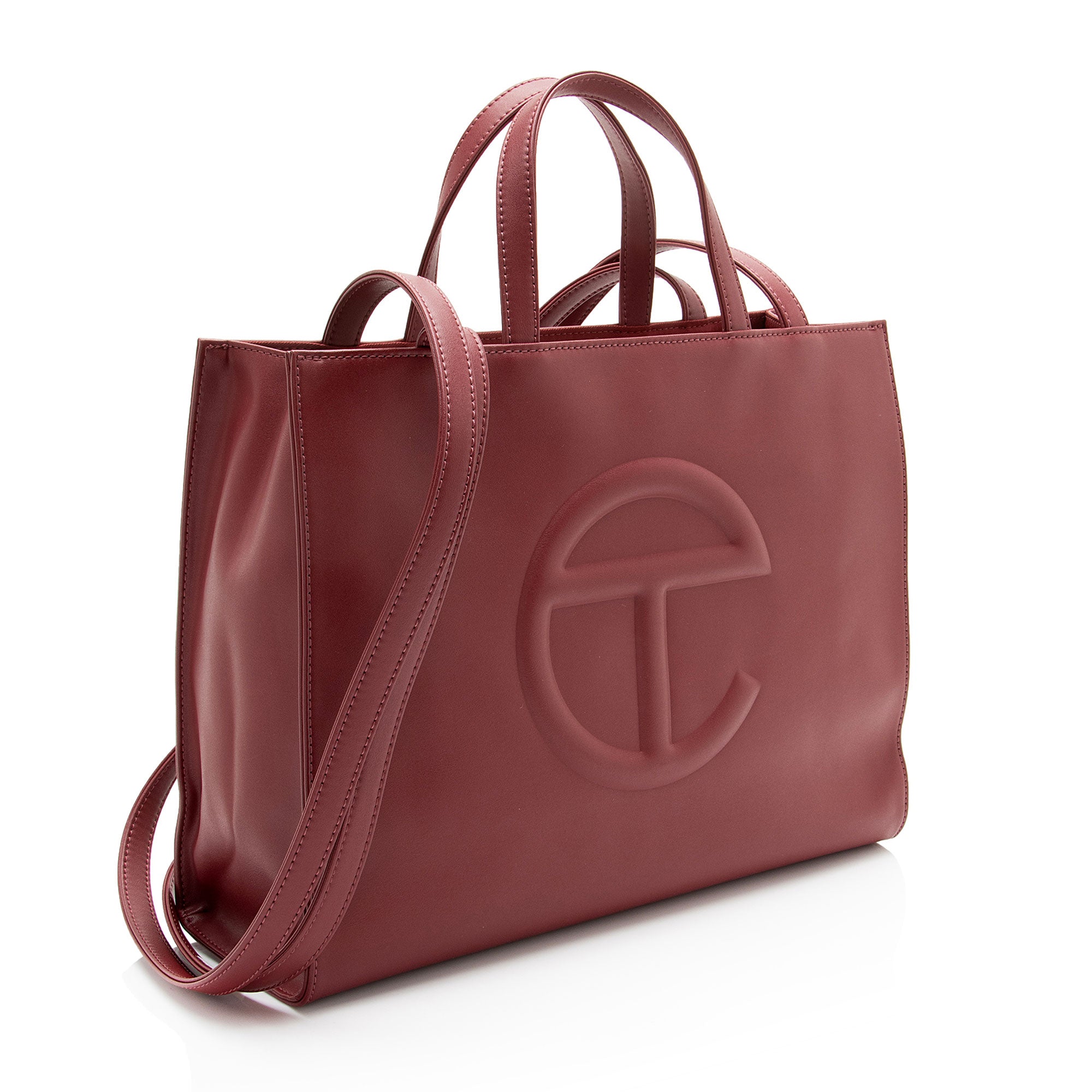 Telfar Faux Leather Medium Shopping Tote
