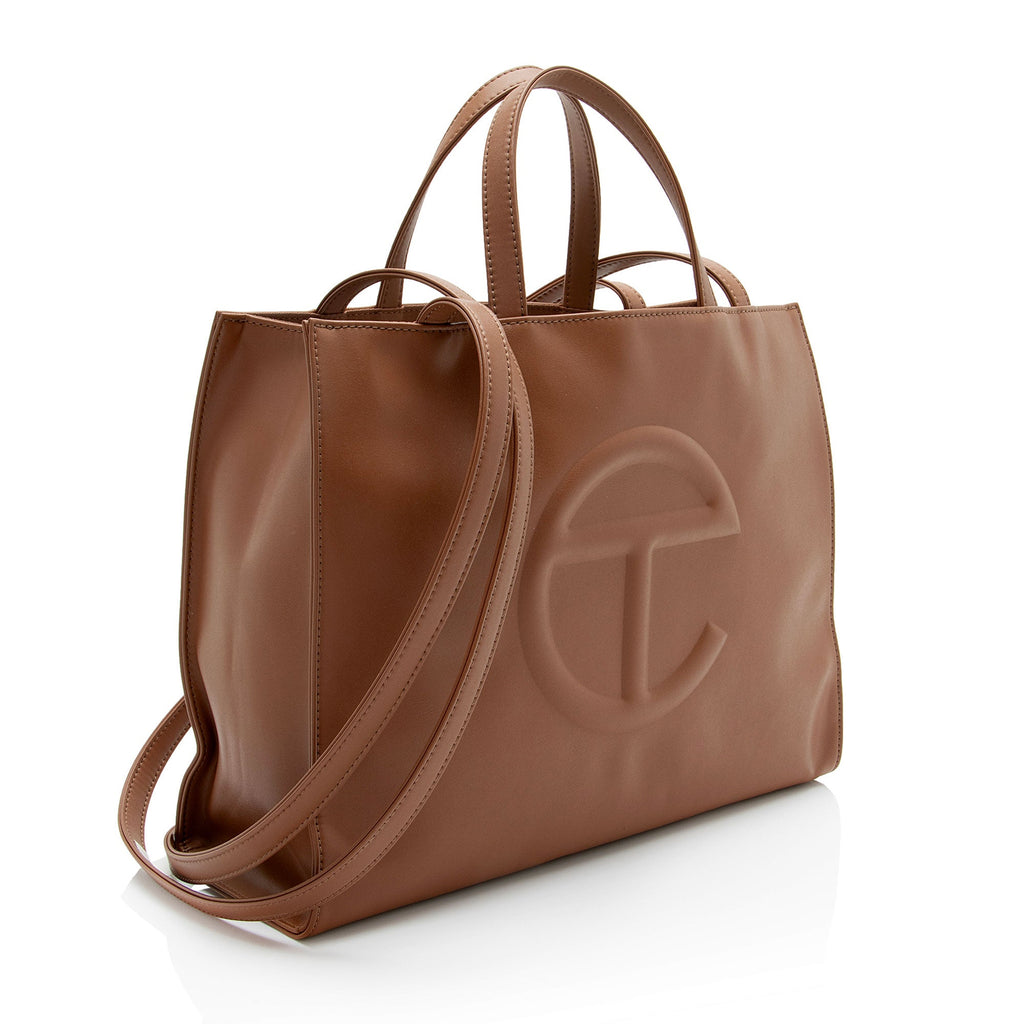 Telfar Faux Leather Medium Shopping Tote