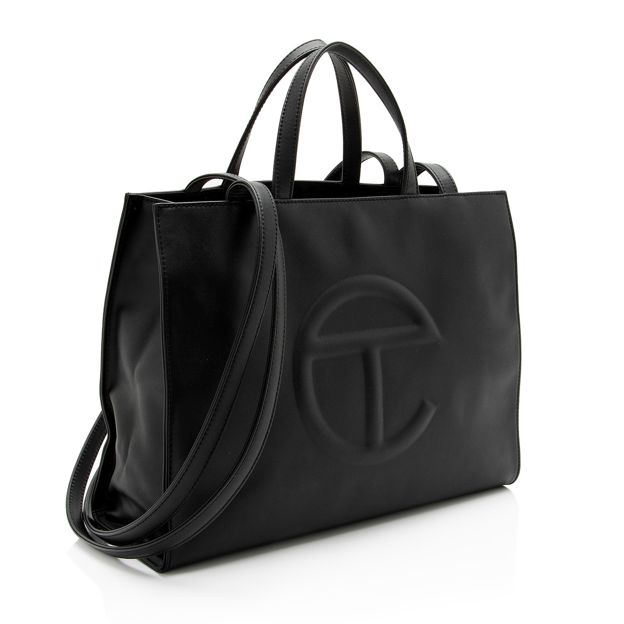 Telfar Faux Leather Medium Shopping Tote