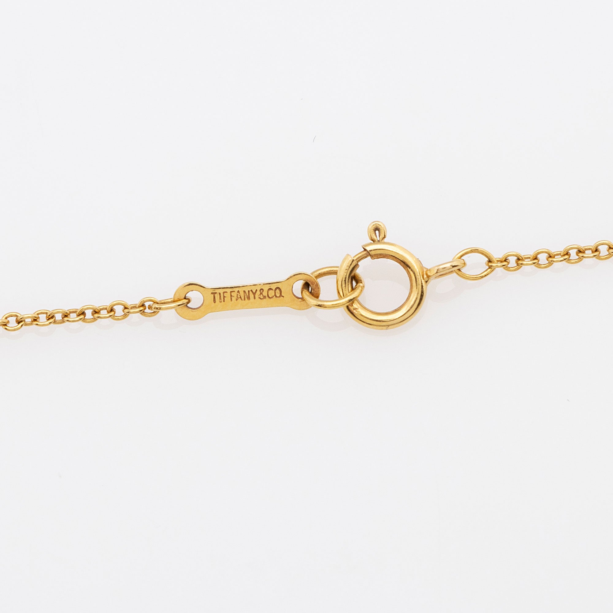 Tiffany & Co. Elsa Peretti 18k Gold Bean 9mm Necklace