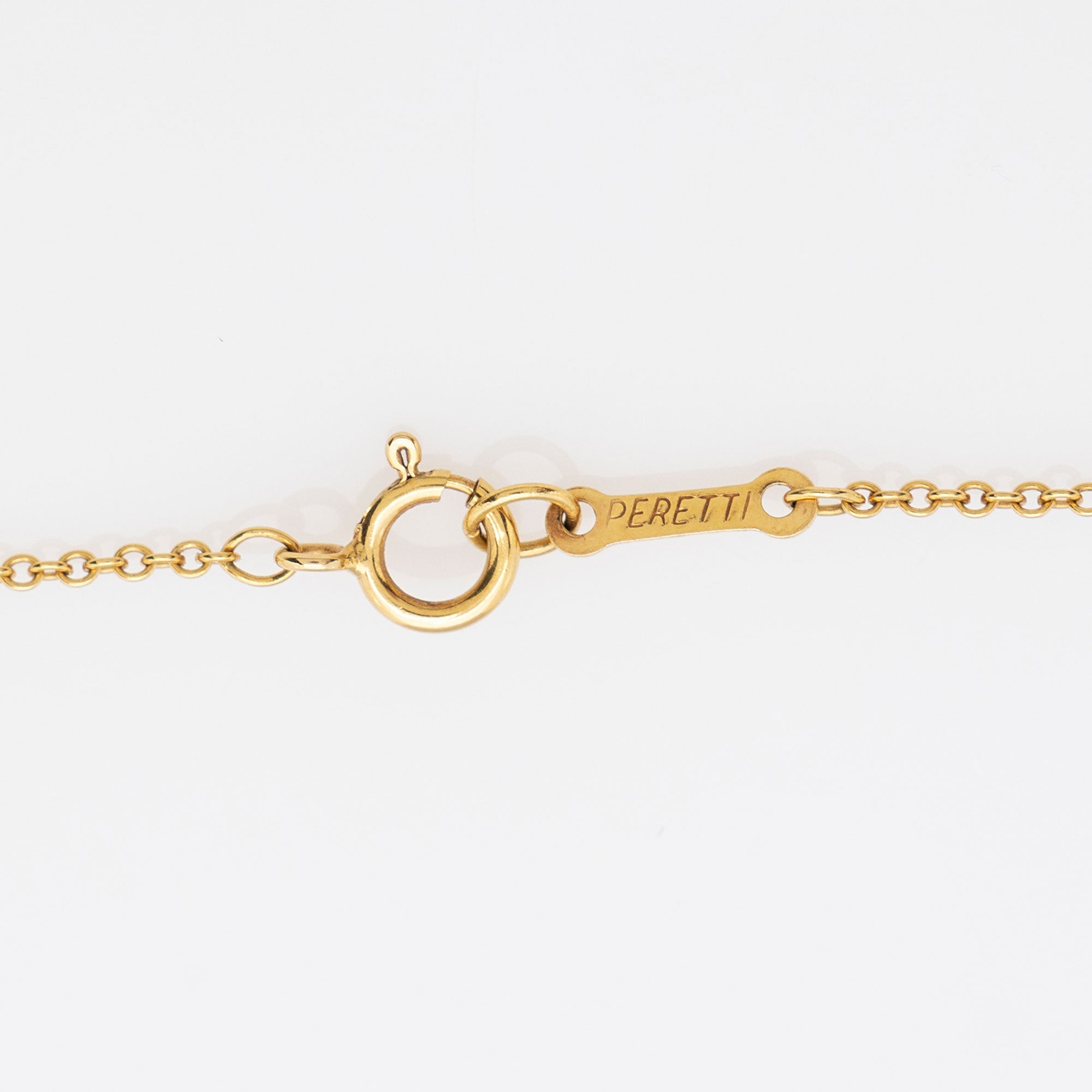 Tiffany & Co. Elsa Peretti 18k Gold Bean 9mm Necklace
