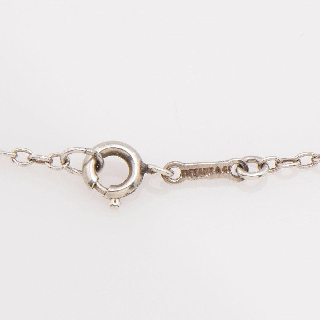 Tiffany & Co. Elsa Peretti Sterling Silver Bean 18mm Necklace