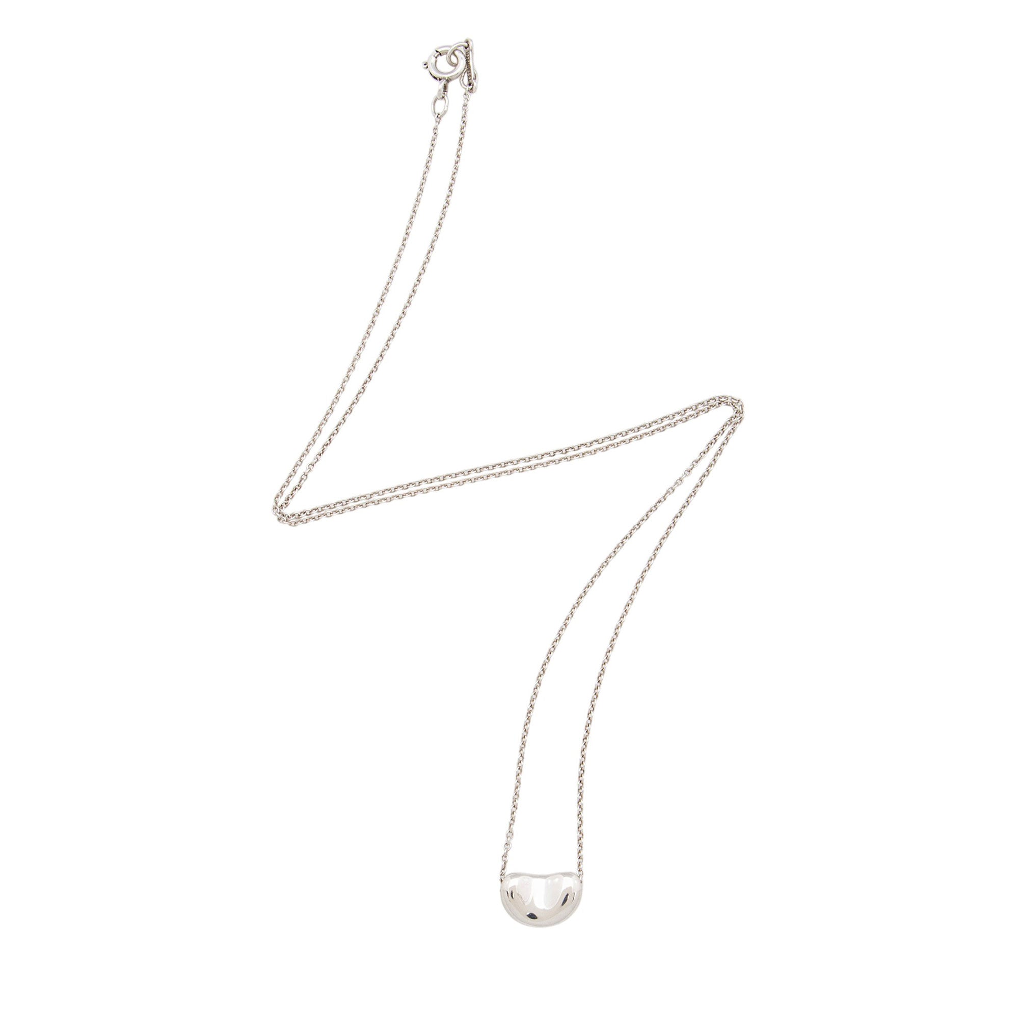 Tiffany & Co. Elsa Peretti Sterling Silver Bean 9mm Necklace