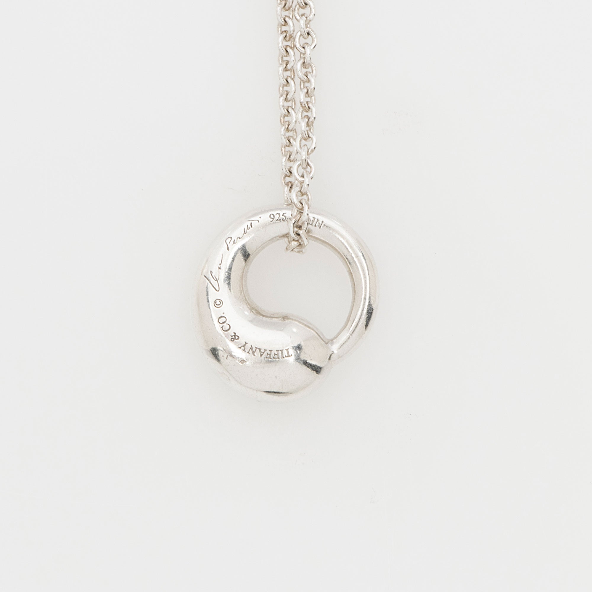 Tiffany & Co. Elsa Peretti Sterling Silver Eternal Circle Necklace