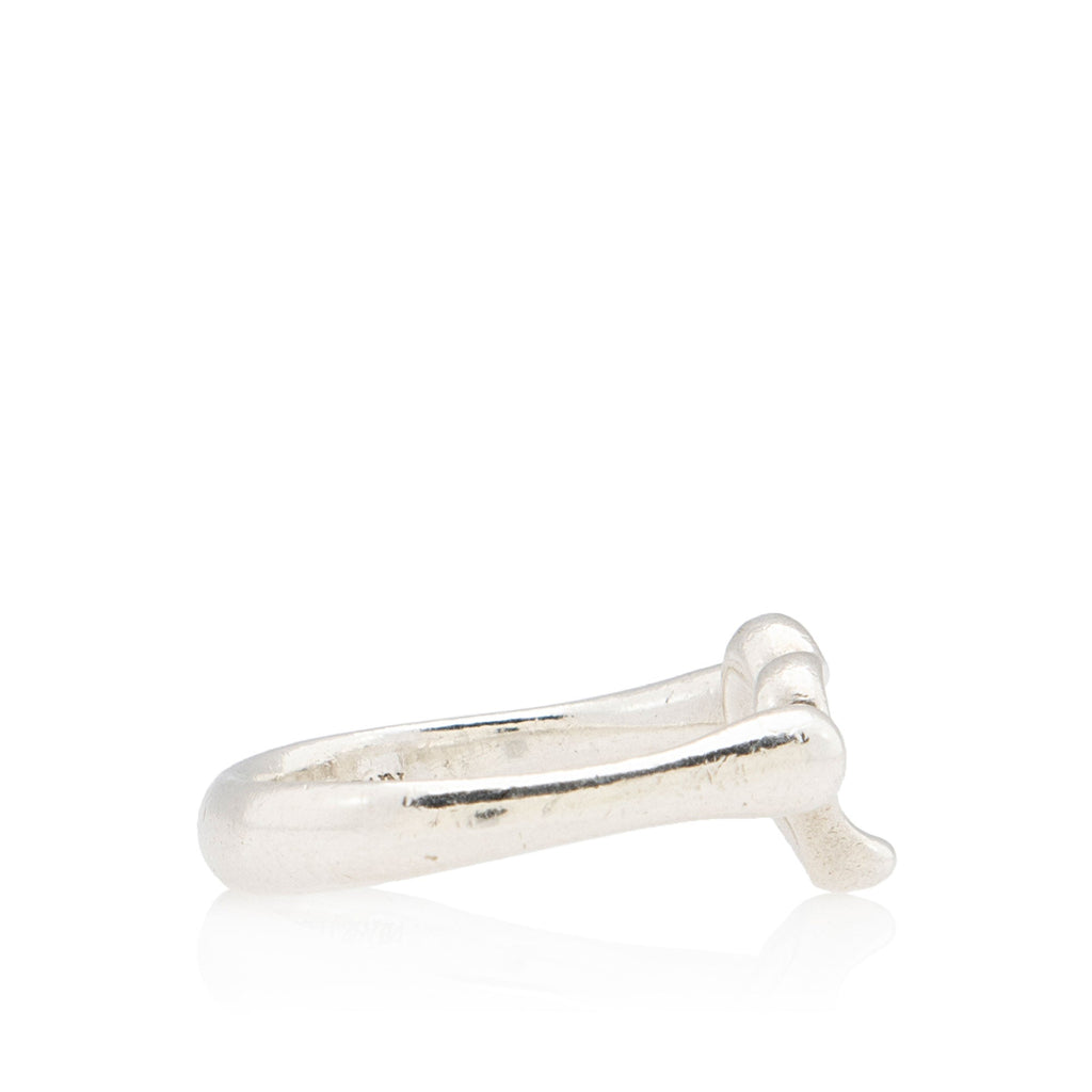Tiffany & Co. Elsa Peretti Sterling Silver Open Heart Ring - Size 5