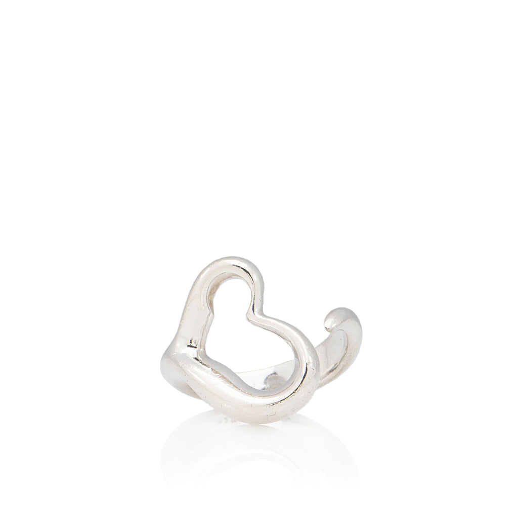 Tiffany & Co. Elsa Peretti Sterling Silver Open Heart Ring - Size 6 3/4