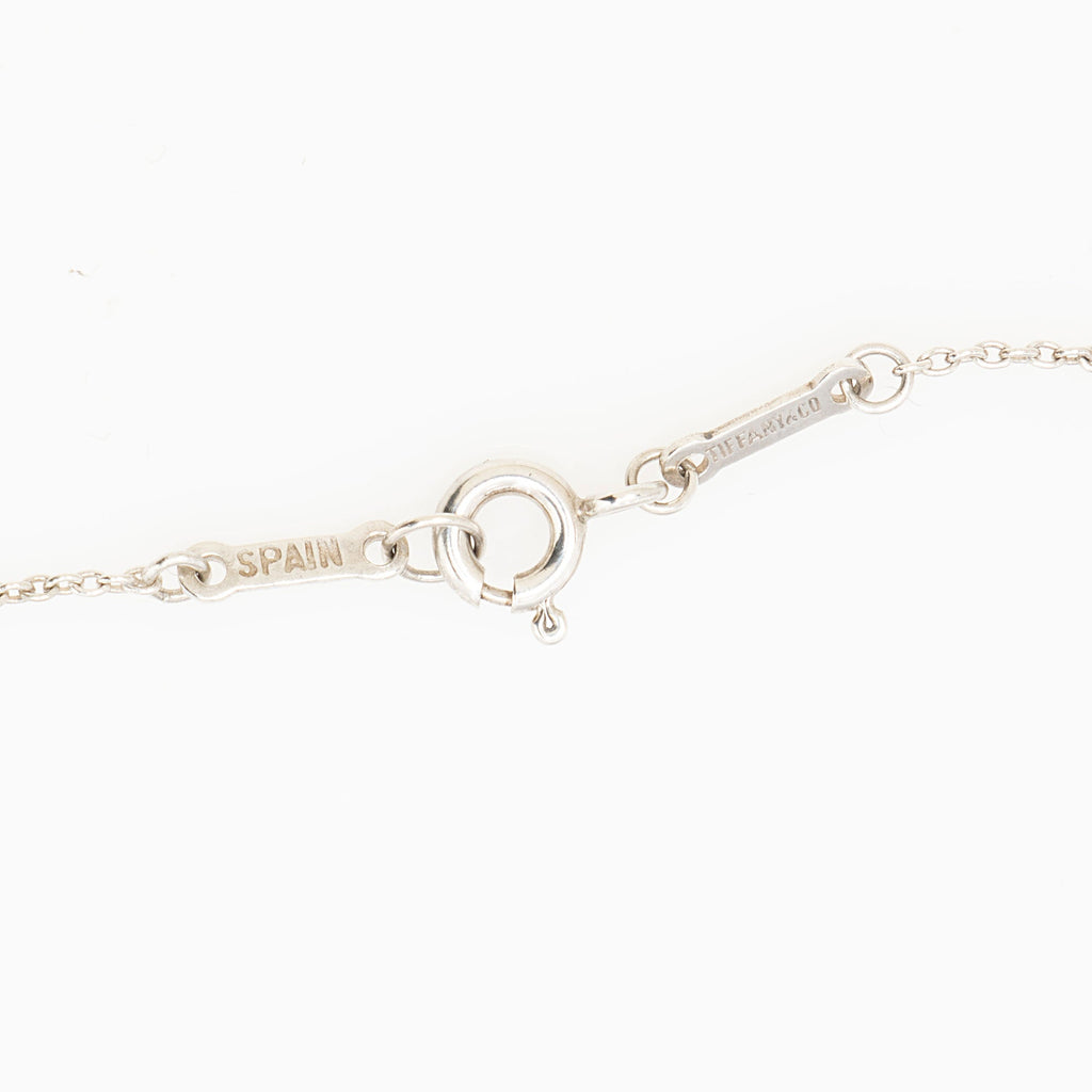 Tiffany & Co. Elsa Peretti Sterling Silver Open Teardrop Necklace