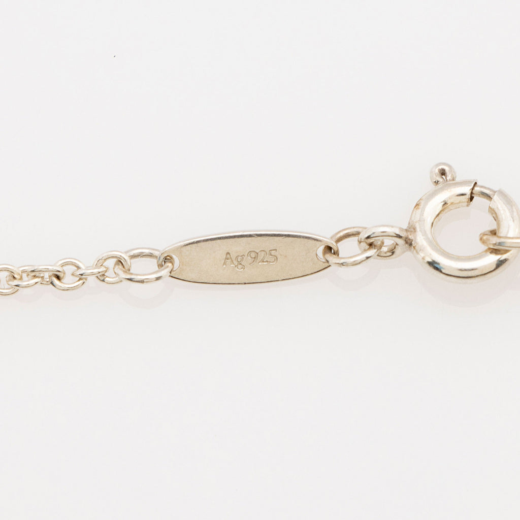 Tiffany & Co. Elsa Peretti Sterling Silver Pearl Mesh Tassel Necklace