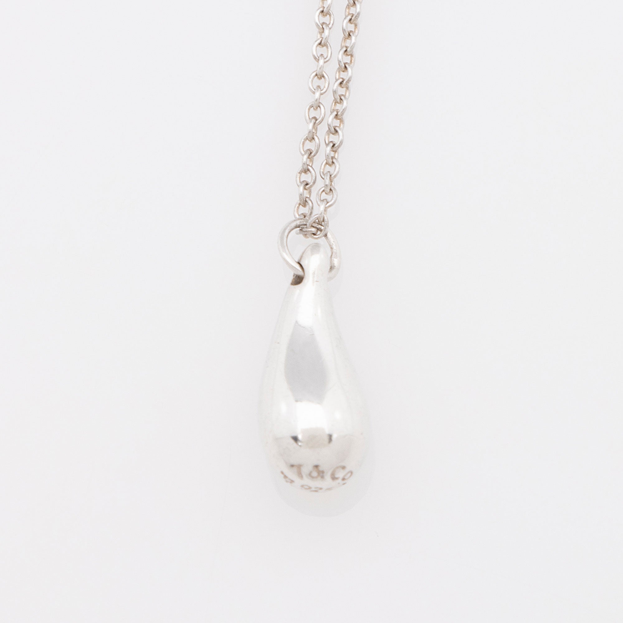 Tiffany & Co. Elsa Peretti Sterling Silver Teardrop Necklace