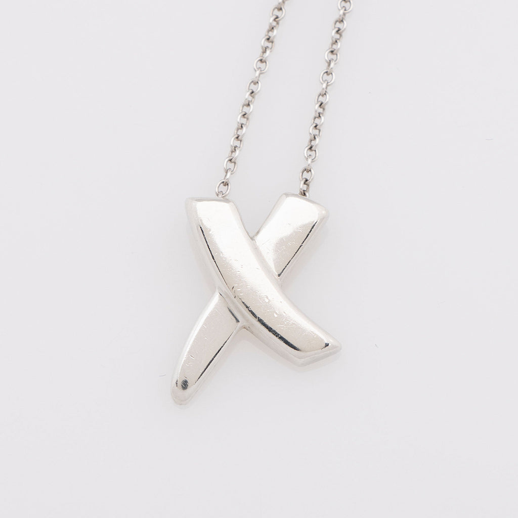 Tiffany & Co. Paloma Picasso Sterling Silver Graffiti X Necklace