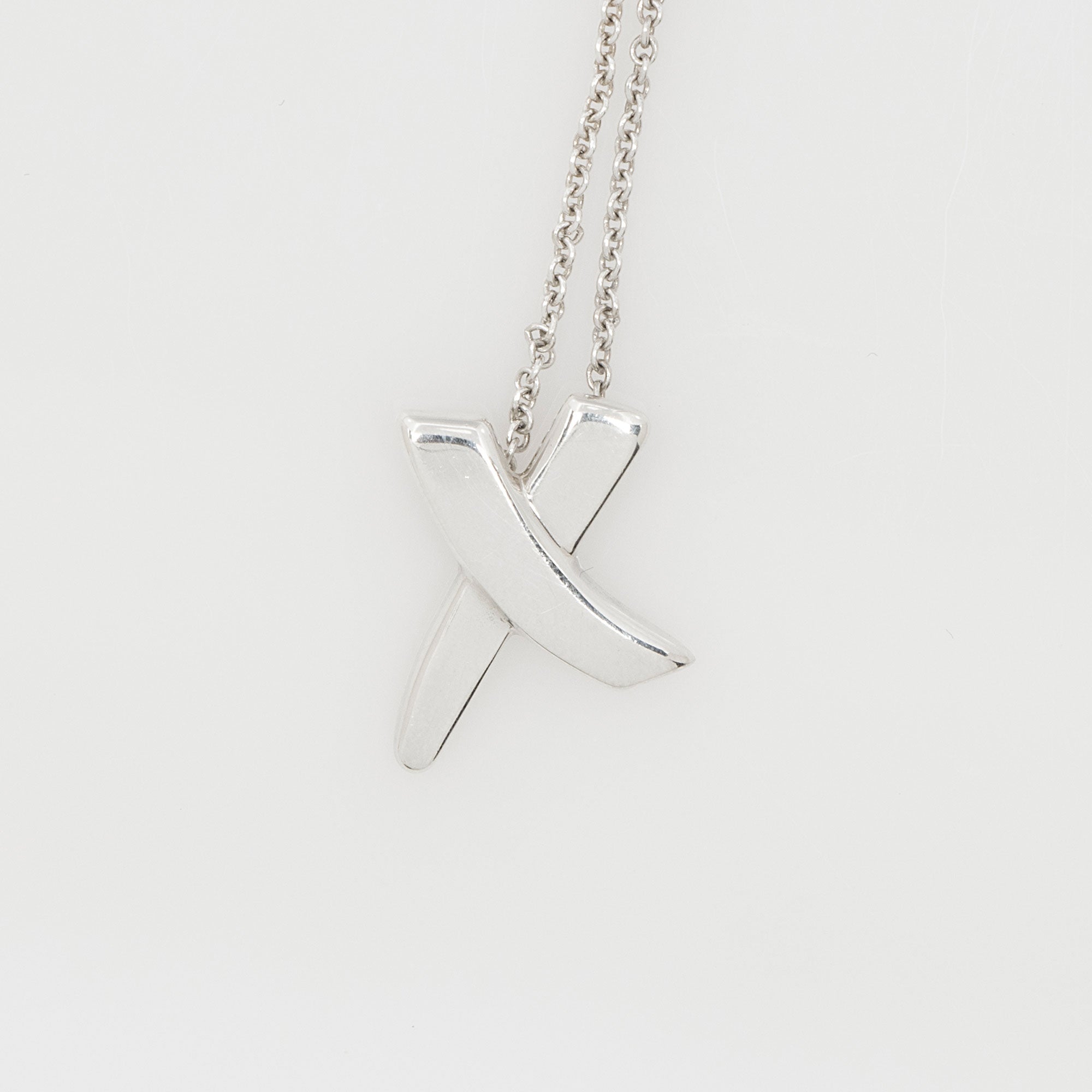 Tiffany & Co. Paloma Picasso Sterling Silver Graffiti X Necklace
