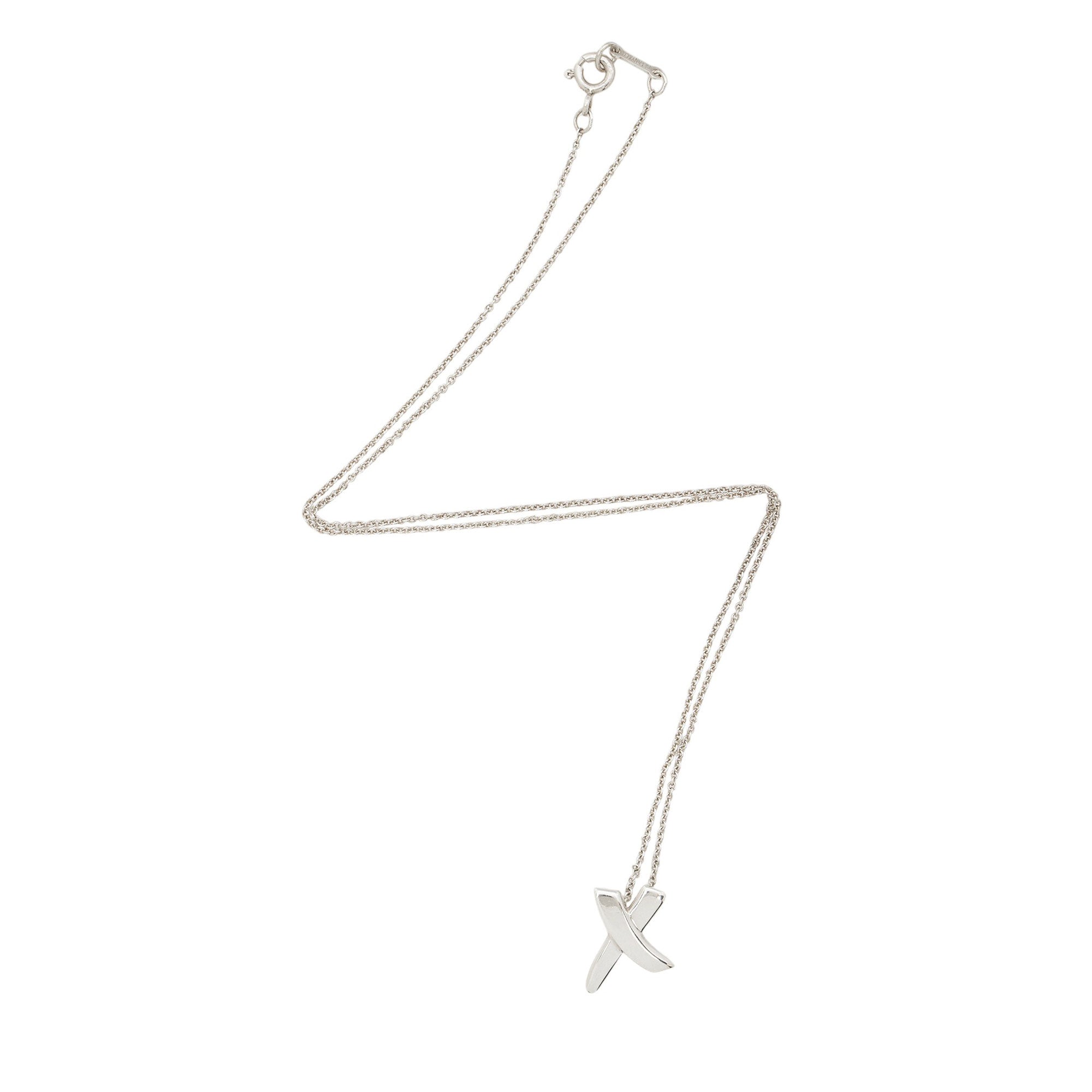 Tiffany & Co. Paloma Picasso Sterling Silver Graffiti X Necklace
