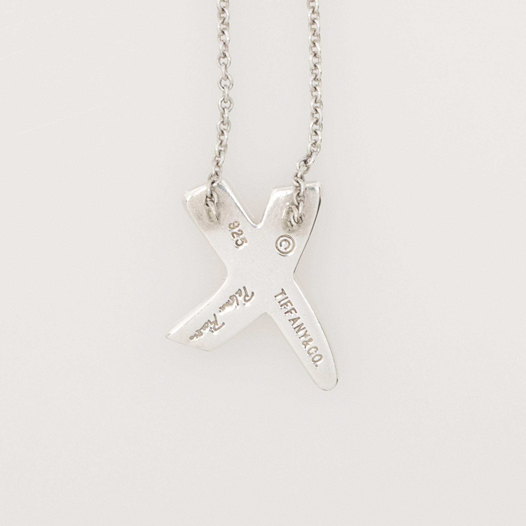 Tiffany & Co. Paloma Picasso Sterling Silver Graffiti X Necklace