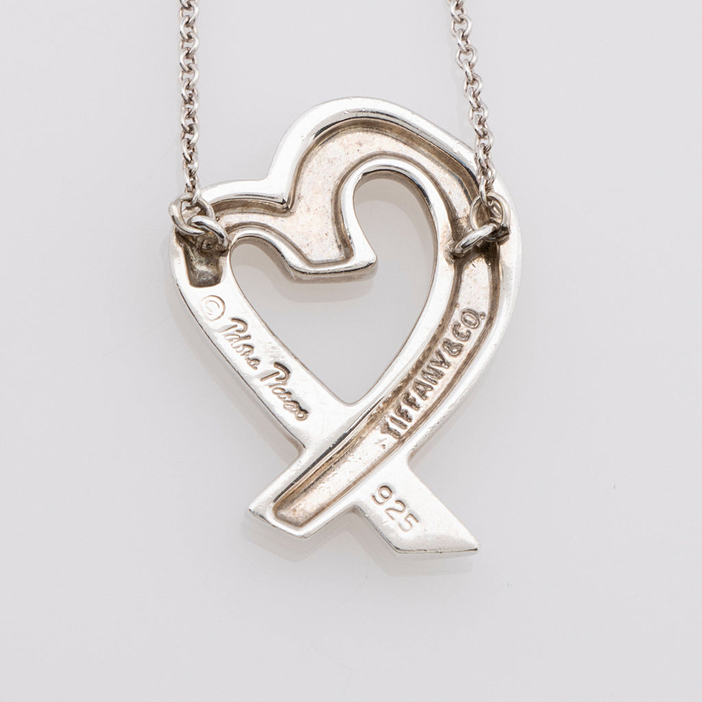 Tiffany & Co. Paloma Picasso Sterling Silver Loving Heart Necklace
