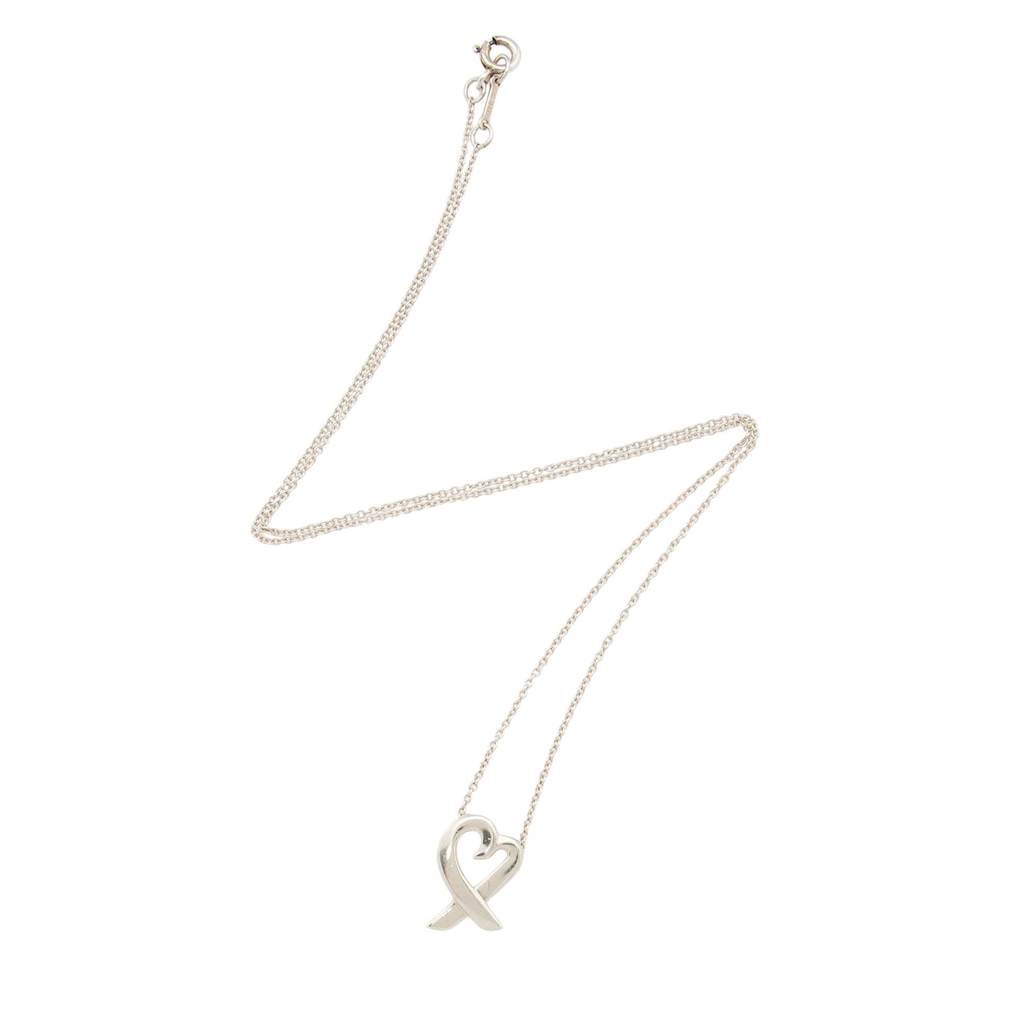 Tiffany & Co. Paloma Picasso Sterling Silver Loving Heart Necklace