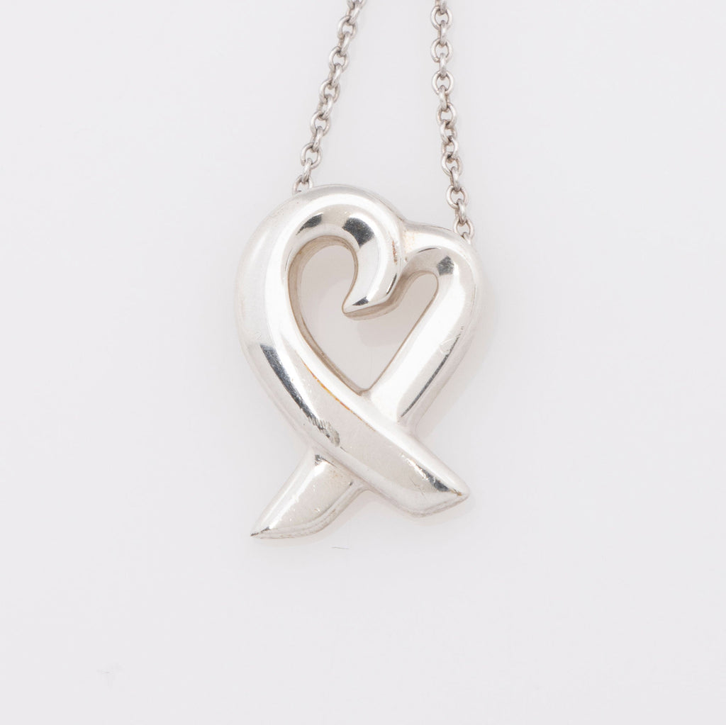 Tiffany & Co. Paloma Picasso Sterling Silver Loving Heart Necklace