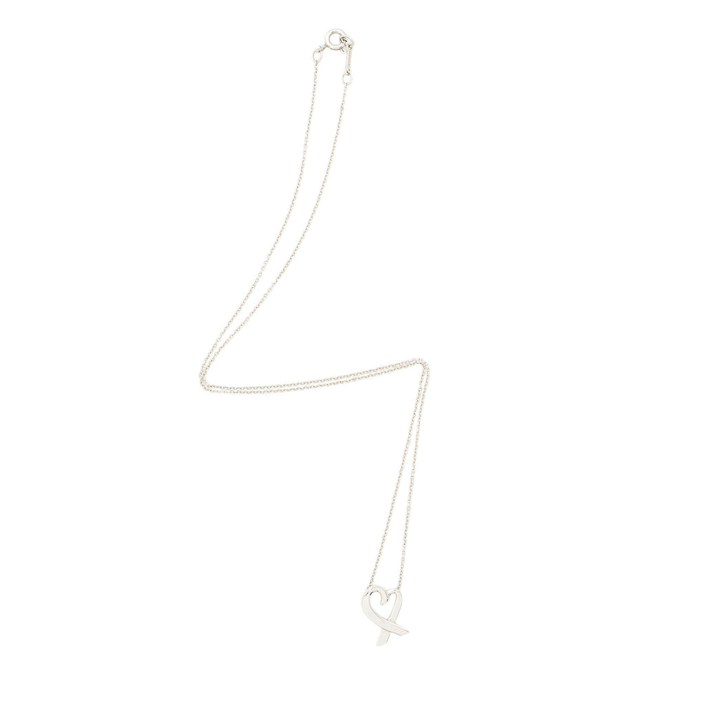 Tiffany & Co. Paloma Picasso Sterling Silver Loving Heart Necklace