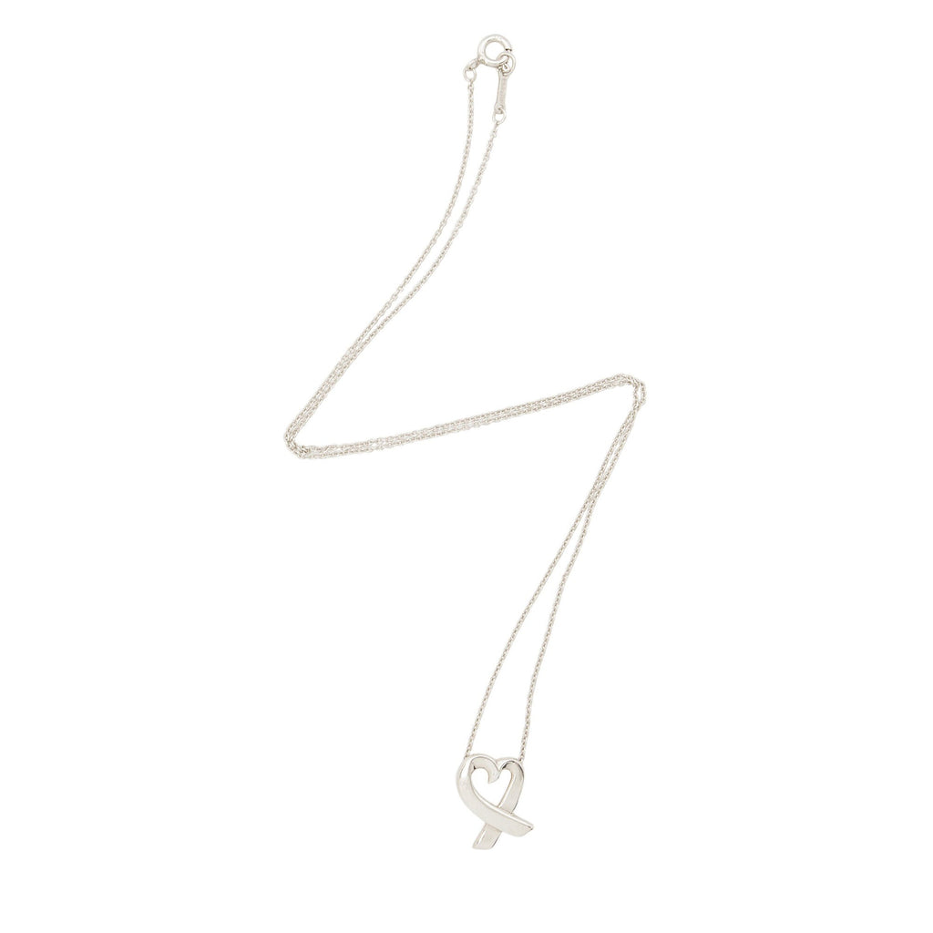 Tiffany & Co. Paloma Picasso Sterling Silver Loving Heart Necklace