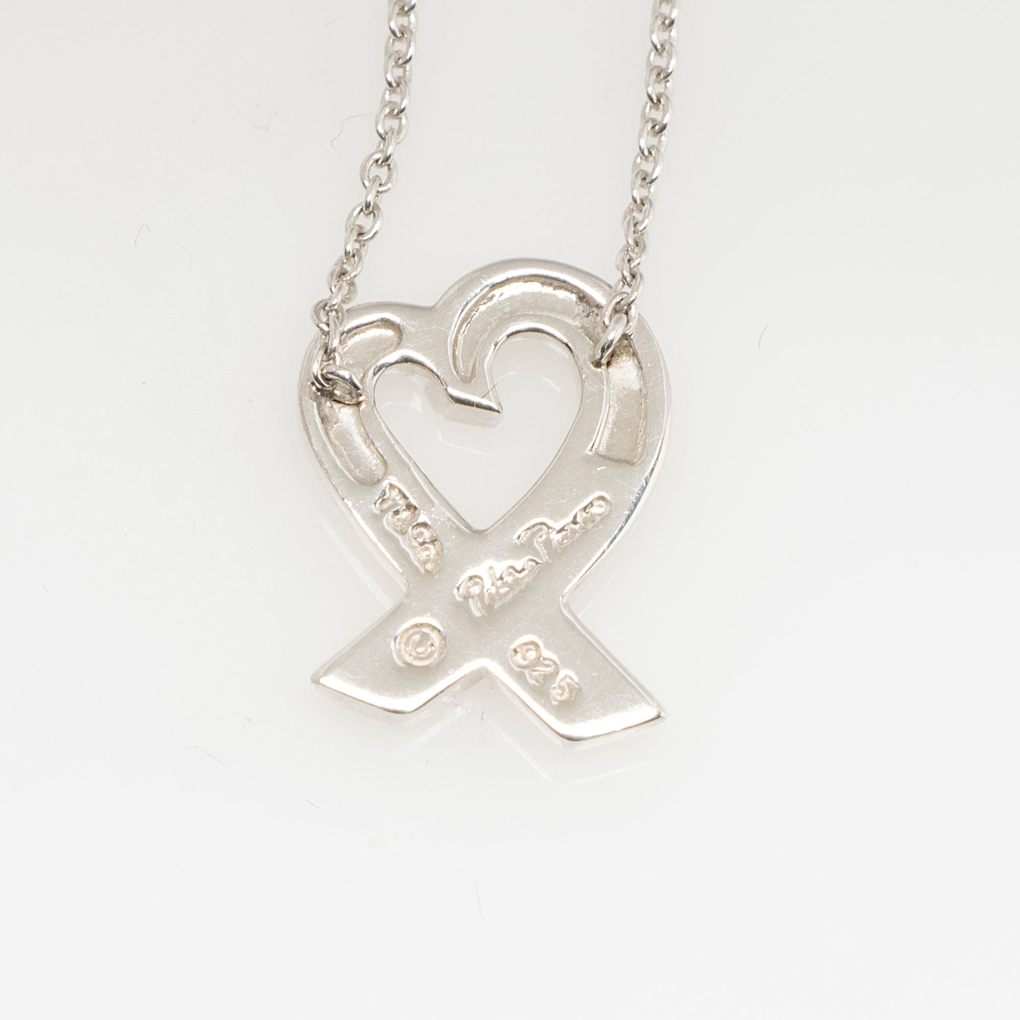 Tiffany & Co. Paloma Picasso Sterling Silver Loving Heart Necklace