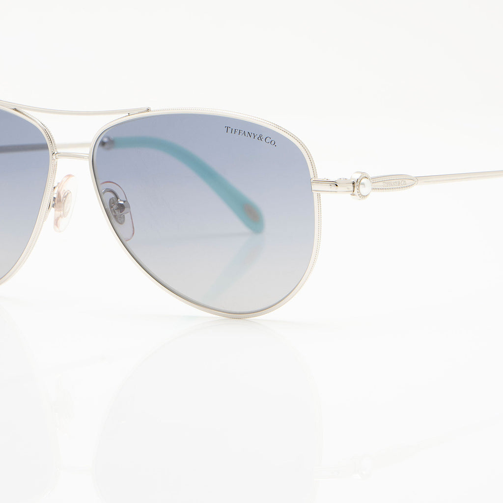 Tiffany & Co. Pearl Aviator Sunglasses