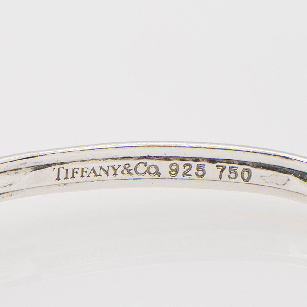 Tiffany & Co. Sterling Silver 18k Gold Hook and Eye Twist Bracelet