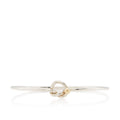 Tiffany & Co. Sterling Silver 18k Gold Love Knot Bangle
