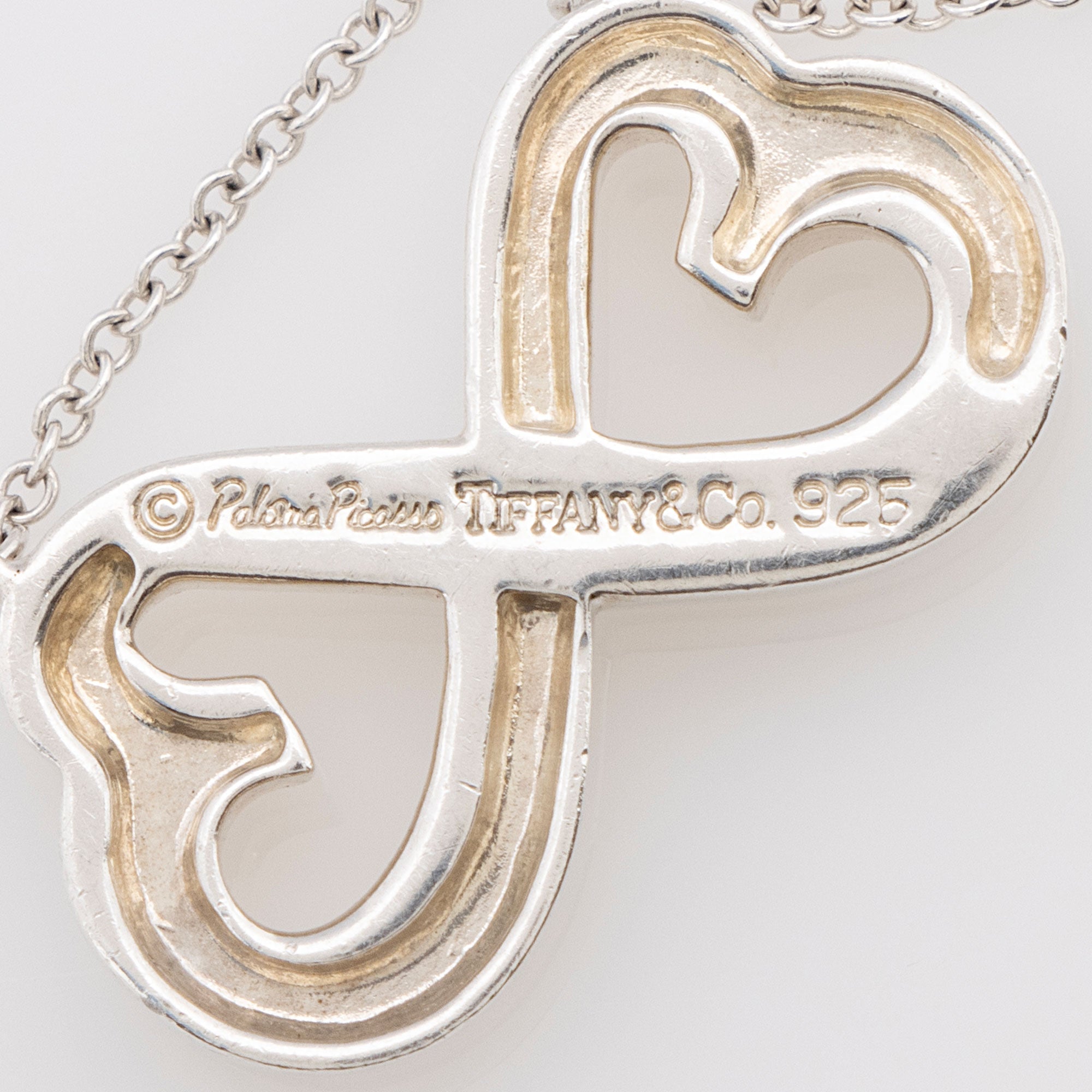 Tiffany & Co. Sterling Silver Double Loving Heart Necklace