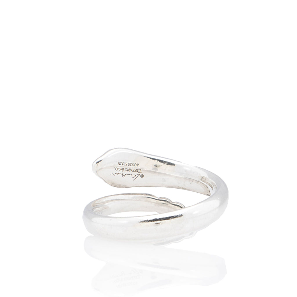 Tiffany & Co Elsa Peretti Sterling Silver Snake Ring - Size 6 1/2