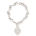 Tiffany & Co. Sterling Silver Heart Tag Charm Bracelet