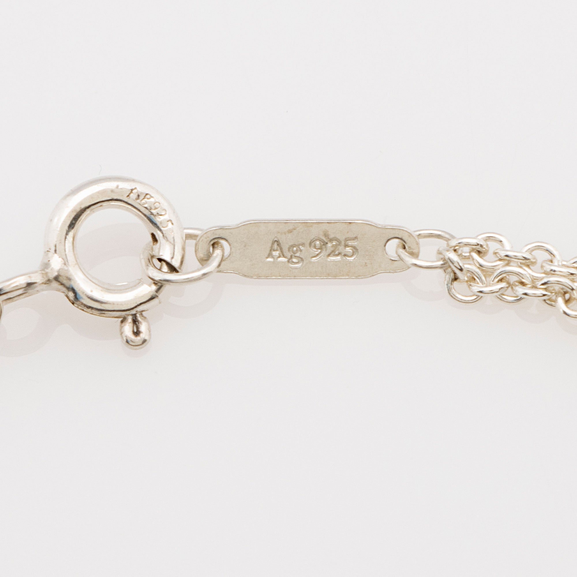 Tiffany & Co. Sterling Silver Infinity Double Chain Bracelet