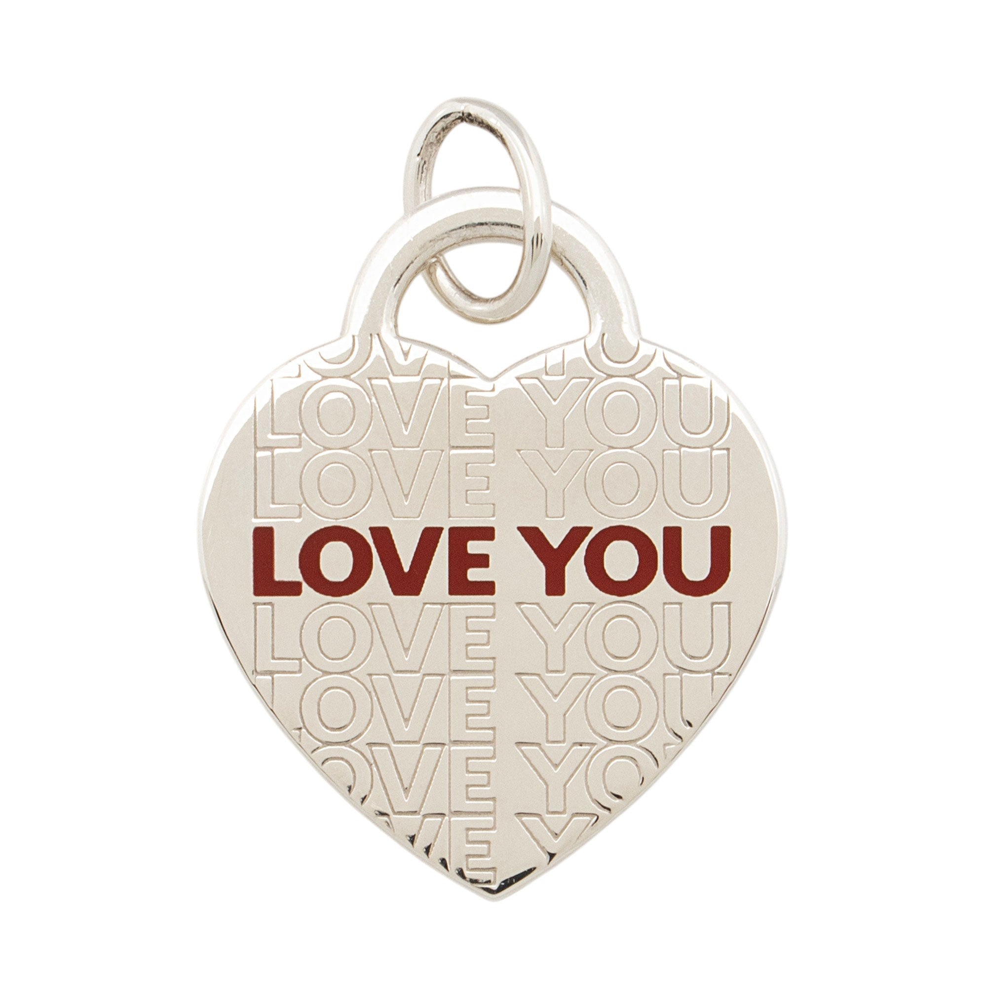 Tiffany & Co. Sterling Silver Love You Heart Pendant