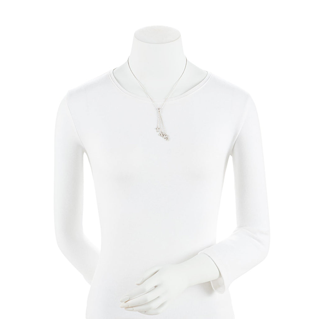 Tiffany & Co. Sterling Silver T. & Co. Letters Lariat Necklace