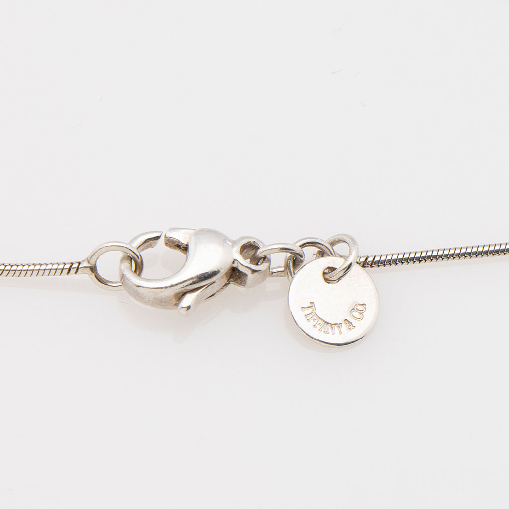 Tiffany & Co. Sterling Silver Threaded PiercedHeart Necklace