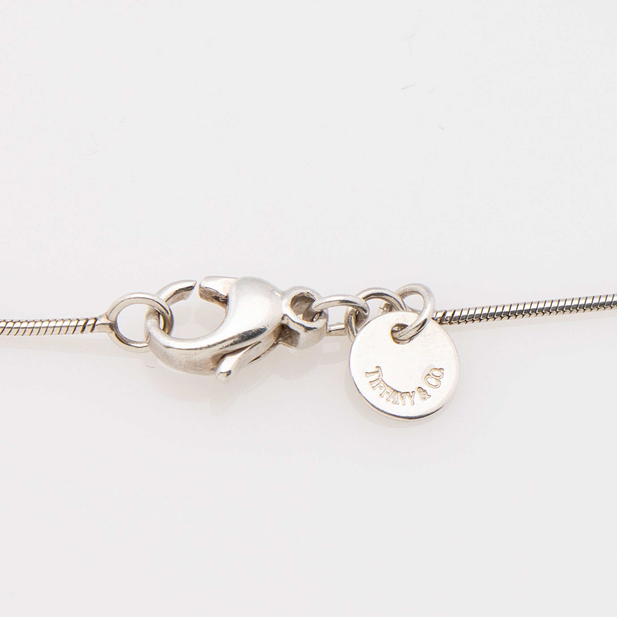 Tiffany & Co. Sterling Silver Threaded PiercedHeart Necklace