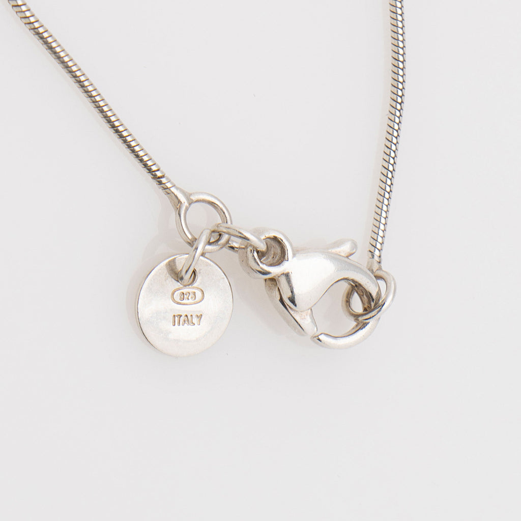 Tiffany & Co. Sterling Silver Threaded PiercedHeart Necklace