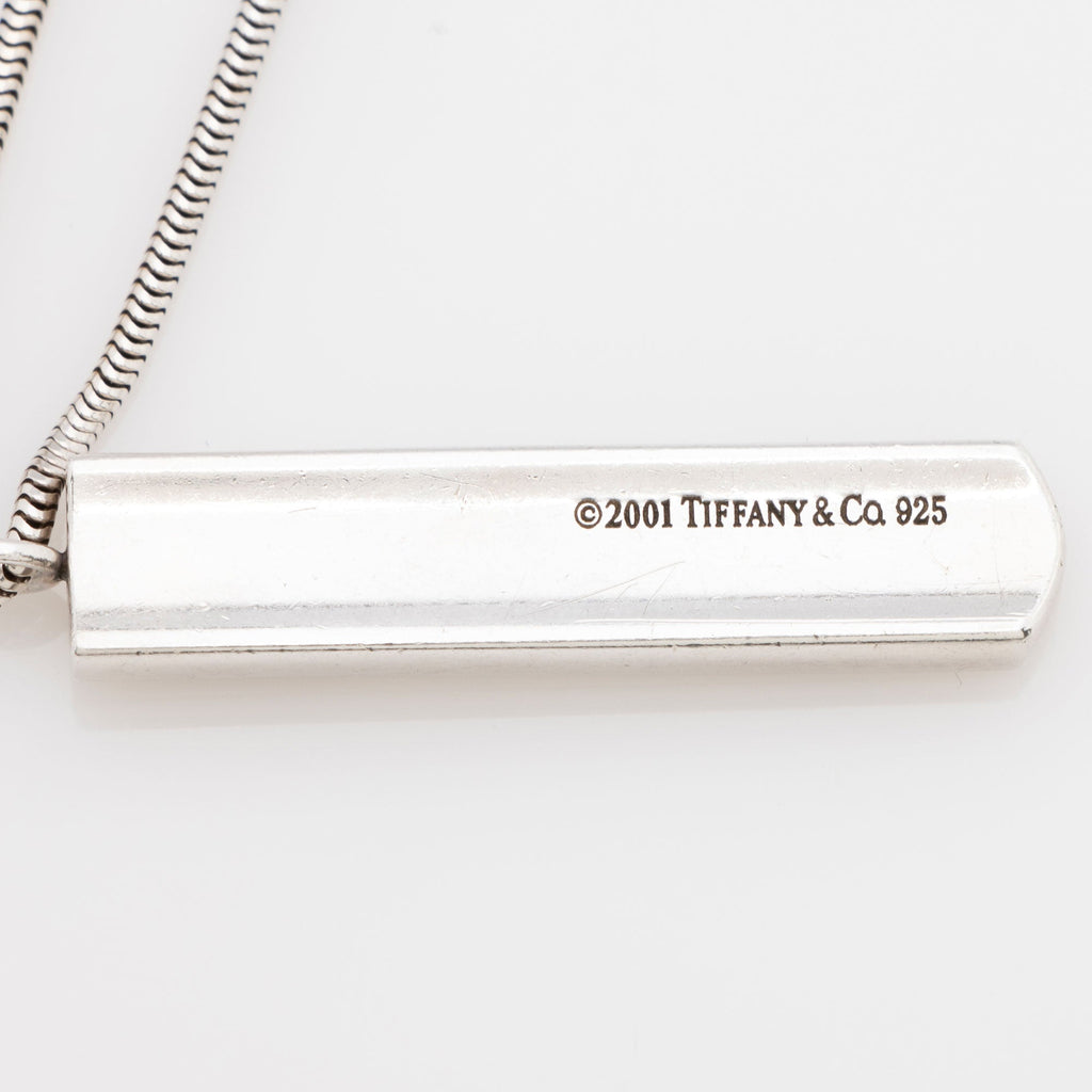 Tiffany & Co. Vintage Sterling Silver 1837 Bar Necklace