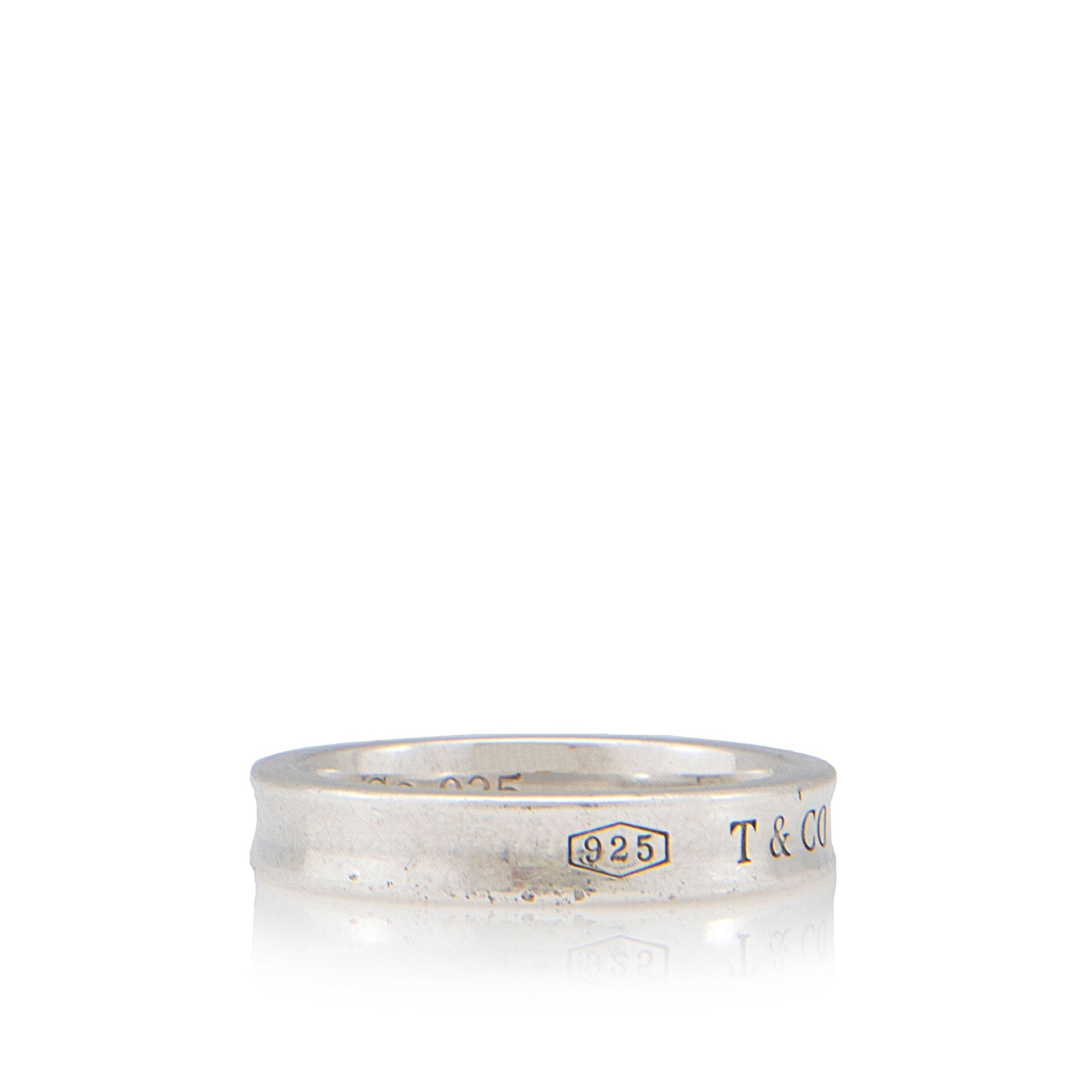 Tiffany & Co. Vintage Sterling Silver 1837 Narrow Ring - Size 7
