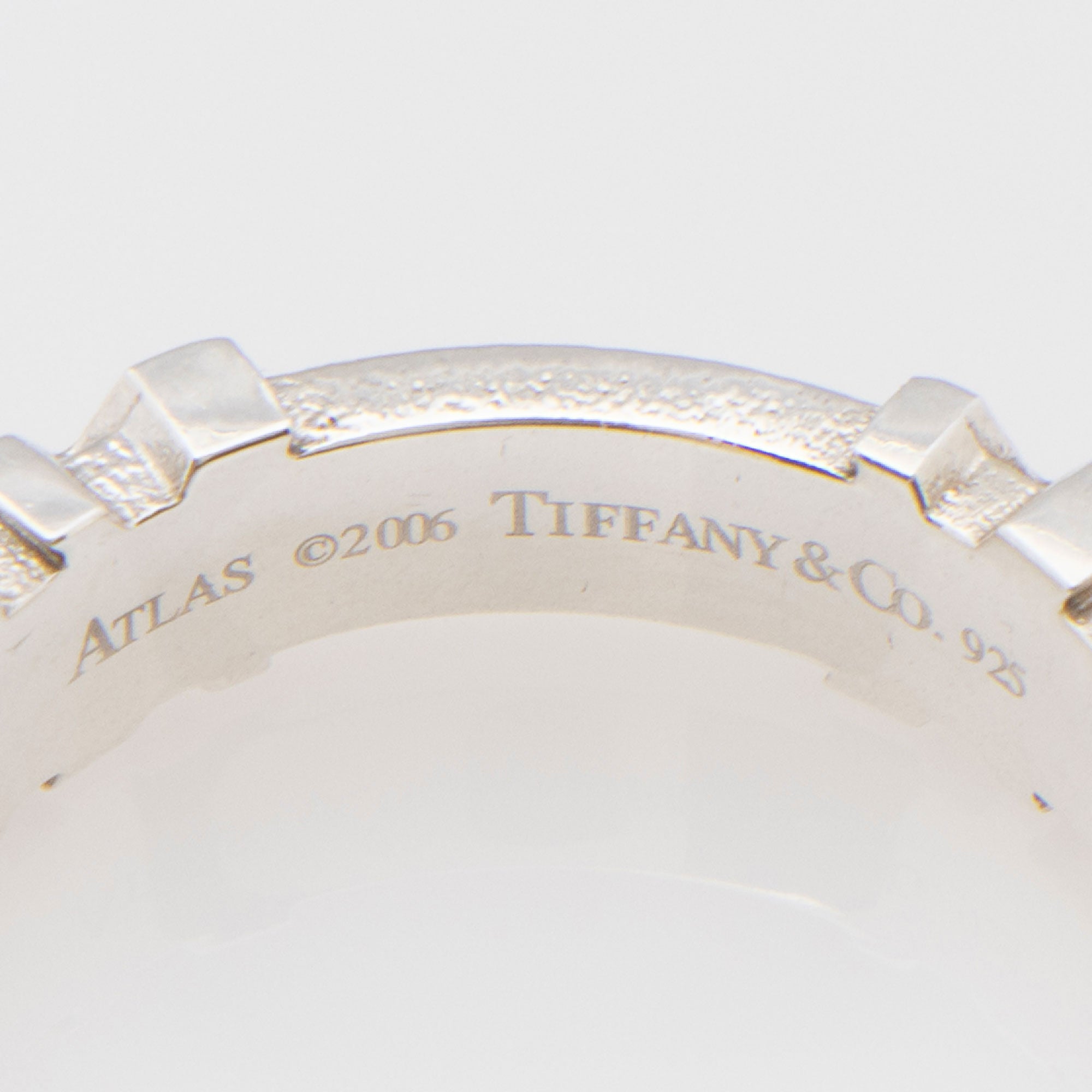Tiffany & Co. Vintage Sterling Silver Atlas Ring - Size 6