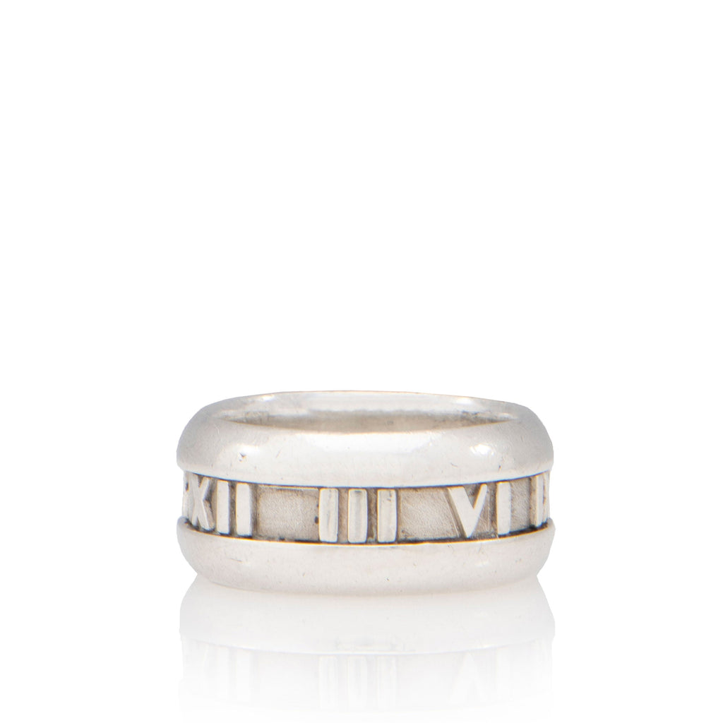 Tiffany & Co. Vintage Sterling Silver Wide Atlas Ring - Size 7 3/4