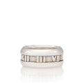 Tiffany & Co. Vintage Sterling Silver Wide Atlas Ring - Size 7 3/4