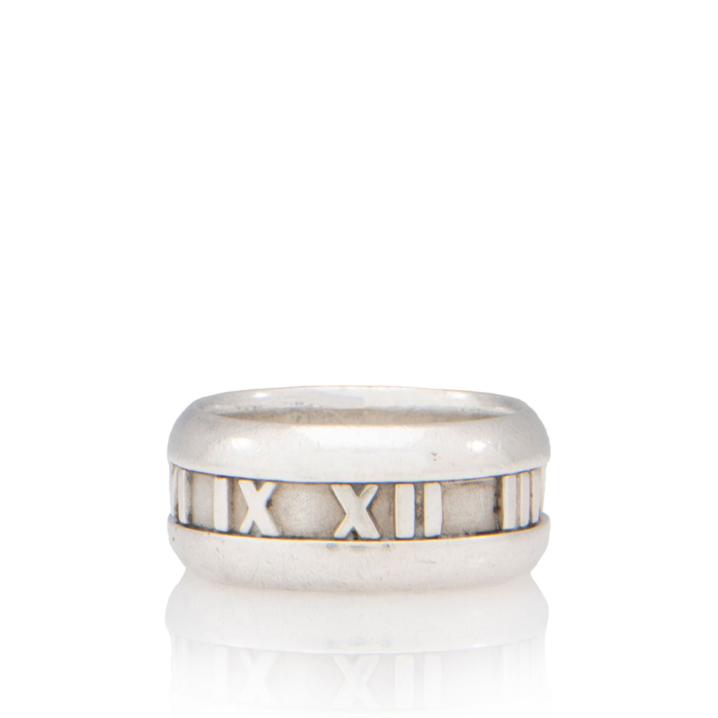 Tiffany & Co. Vintage Sterling Silver Wide Atlas Ring - Size 7 3/4