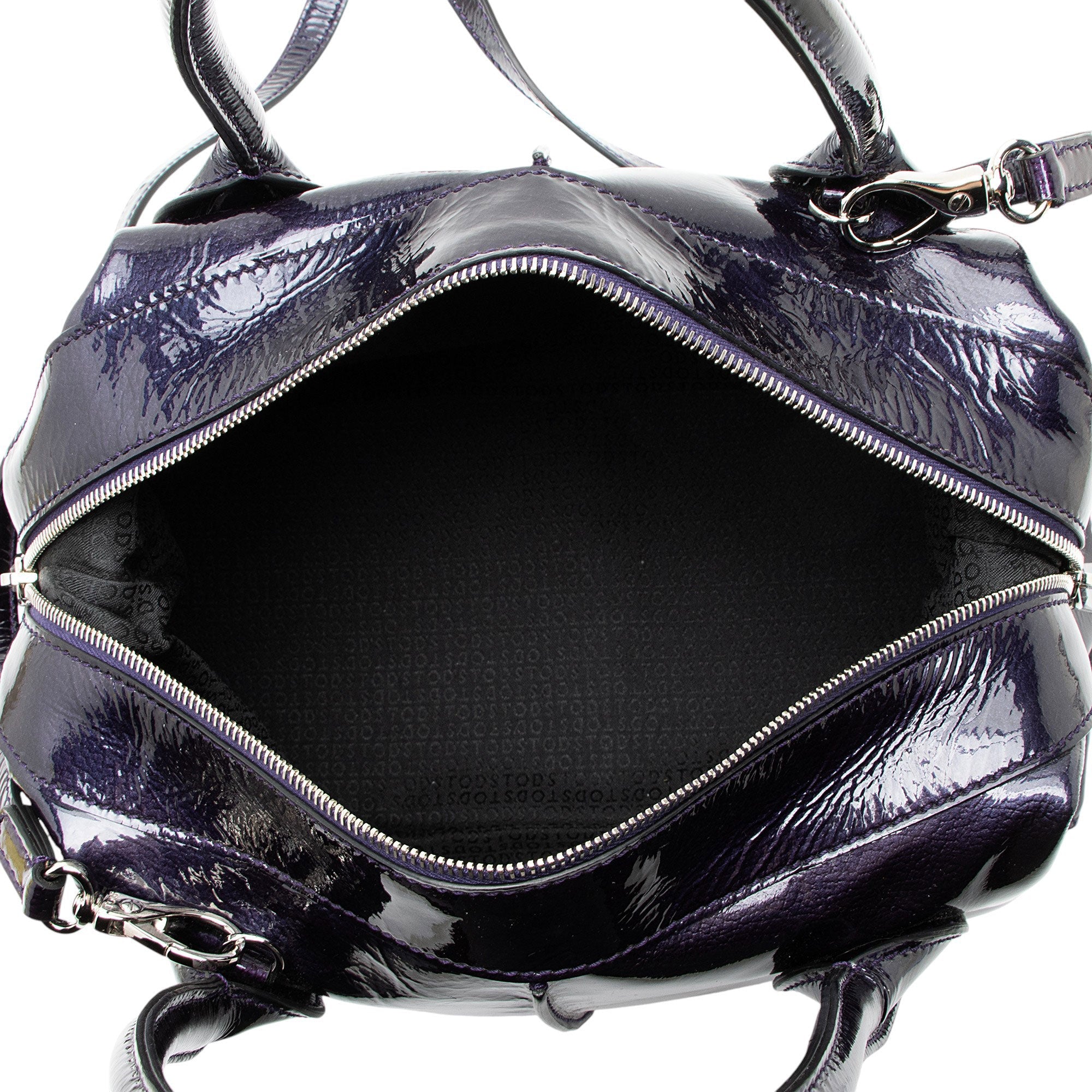 Tod's Patent Leather D-Styling Bauletto Small Satchel