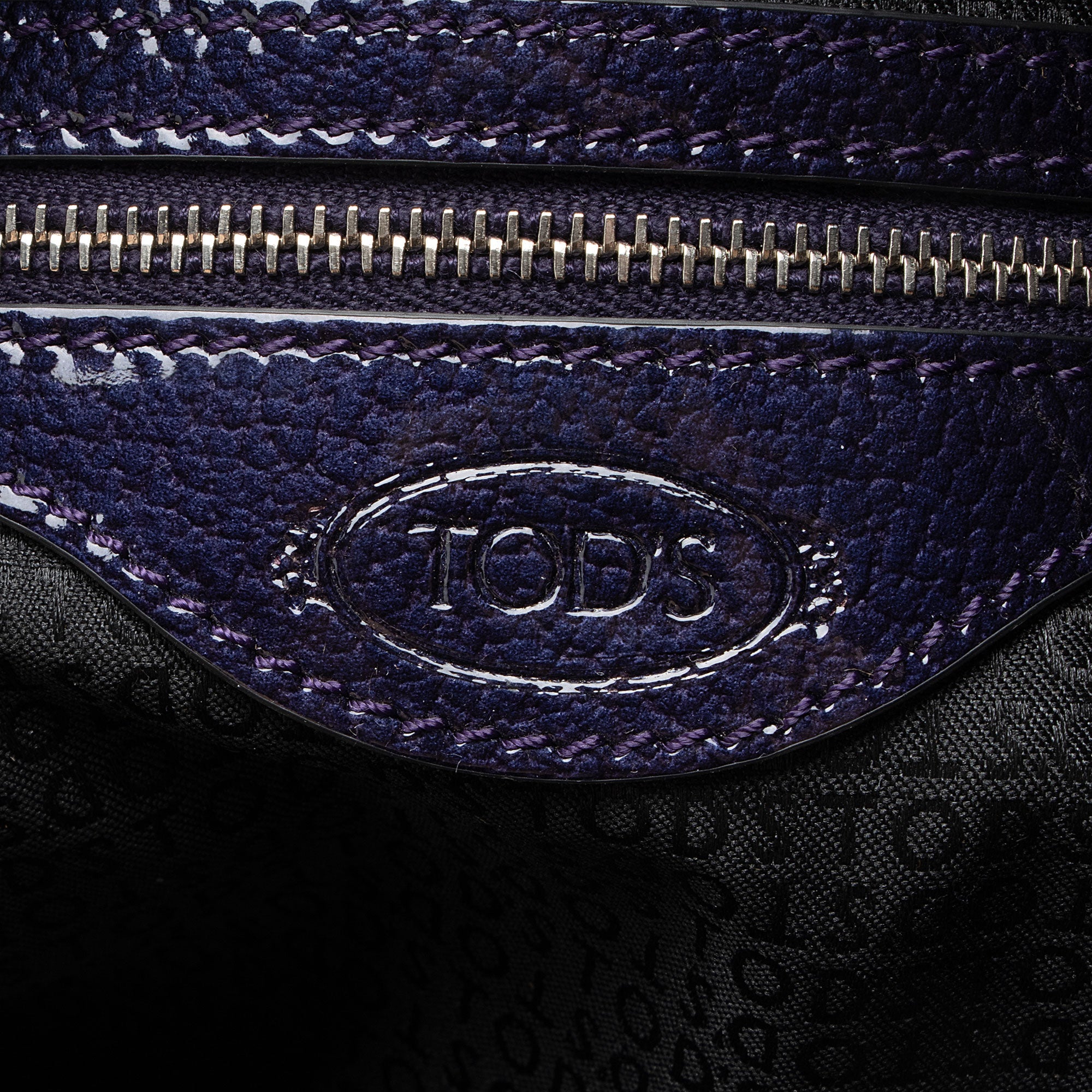 Tod's Patent Leather D-Styling Bauletto Small Satchel