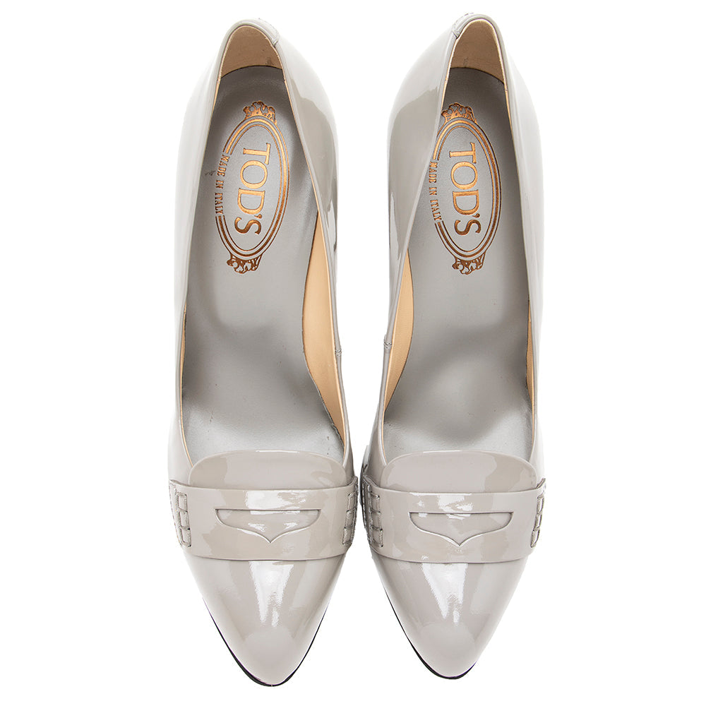 Tod's Patent Leather Loafer Pumps - Size 10 / 40 (SHF-19558)